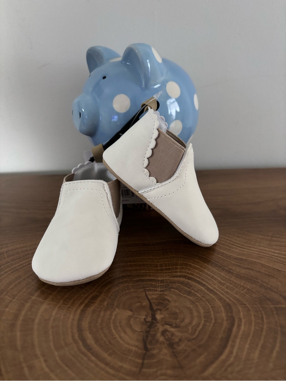 Carter's White Baby Soft Slip-On Shoes